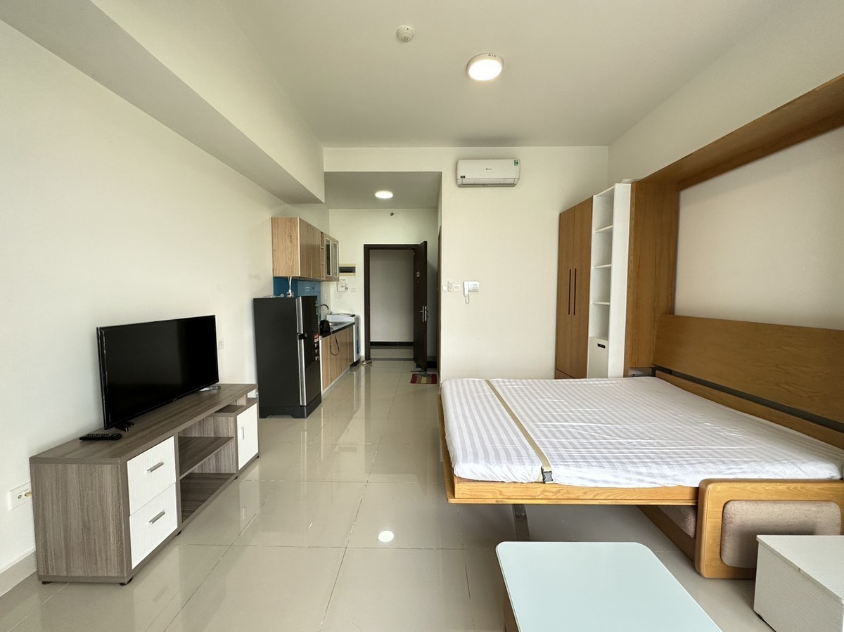 Cho Thuê Căn Hộ Studio The Sun Avenue 10.5 Triệu Full Nội Thất Giường Thông Minh