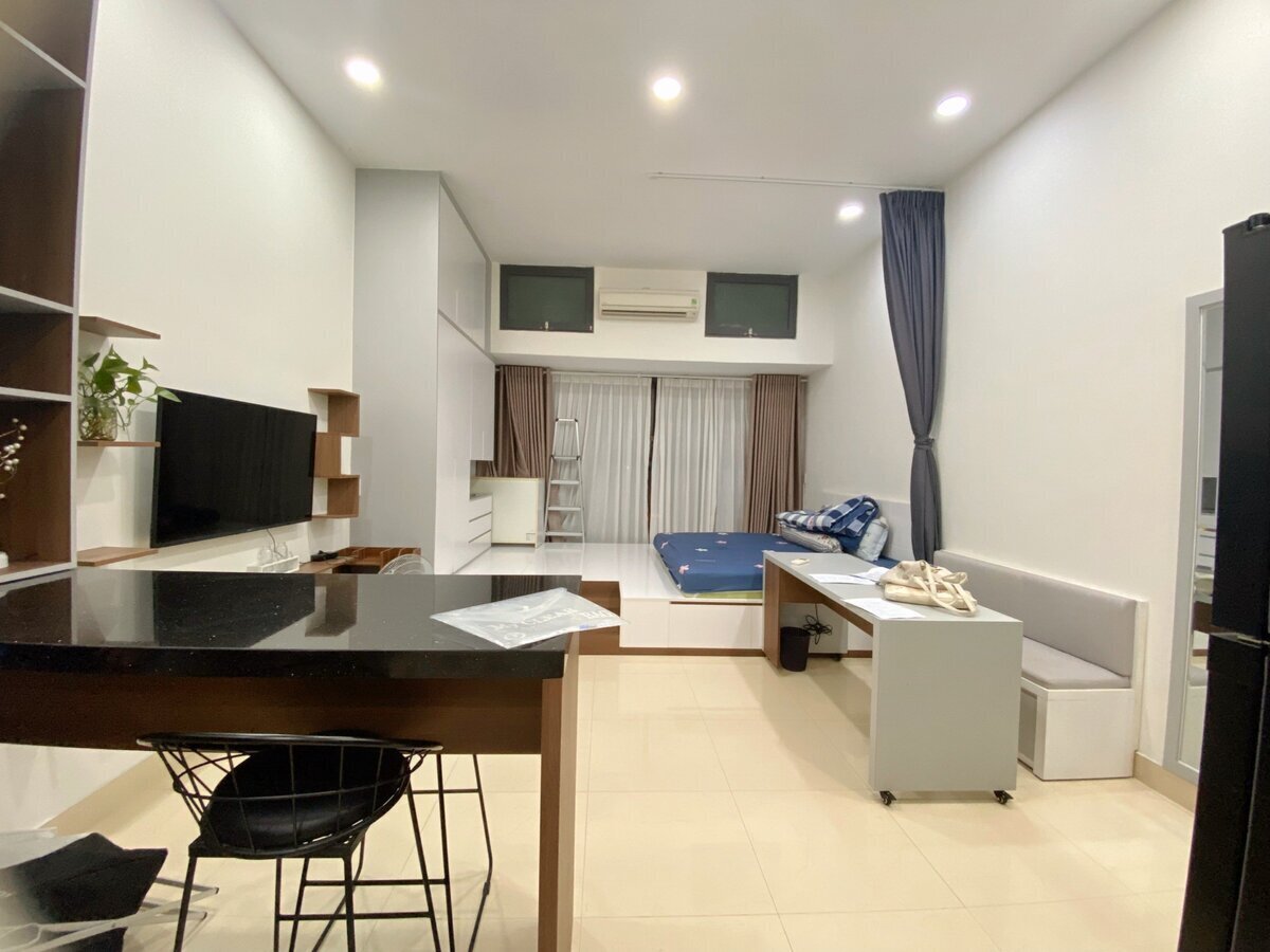 Cho Thuê Căn Hộ Studio Đầy Đủ Nội Thất 41m2 Giá 11 Triệu