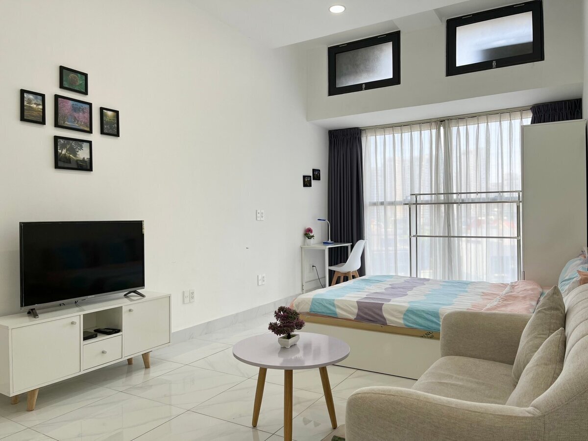 Cho Thuê Căn Hộ The Sun Avenue Dạng Studio Full Nội Thất Gía 10,5 triệu
