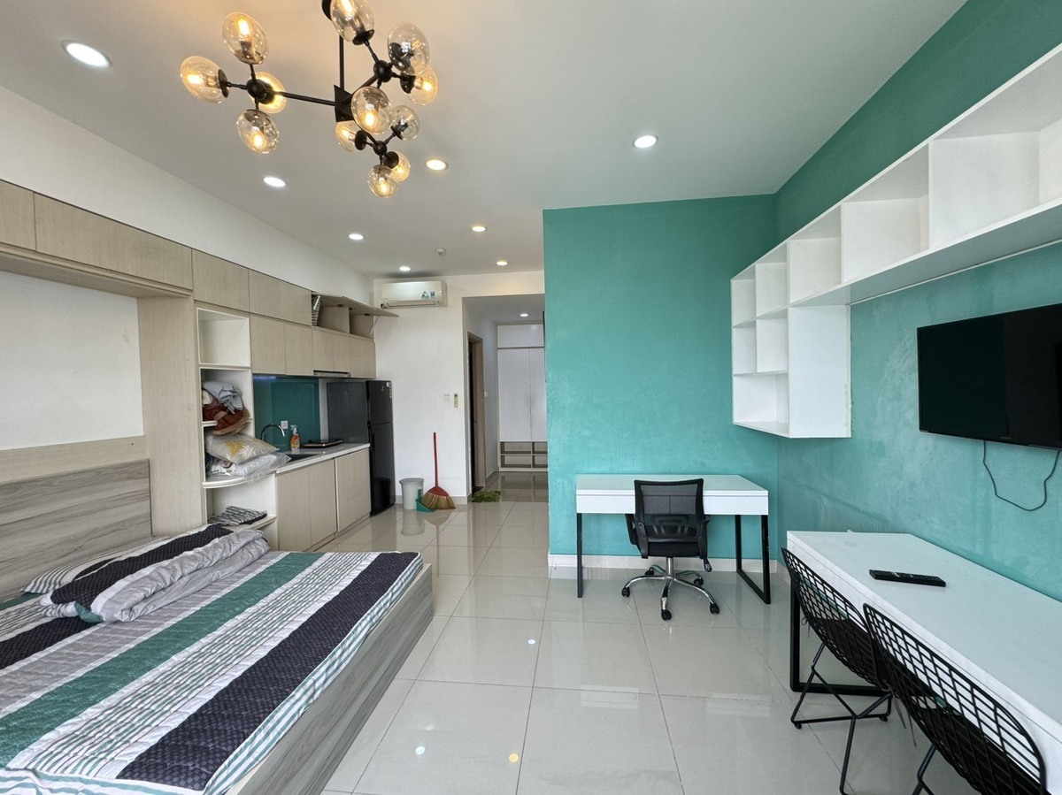 The Sun Avenue Cho Thuê Studio Giá Siêu Thiện Chí 10,5 Triệu Đồ Dùng Đầy Đủ