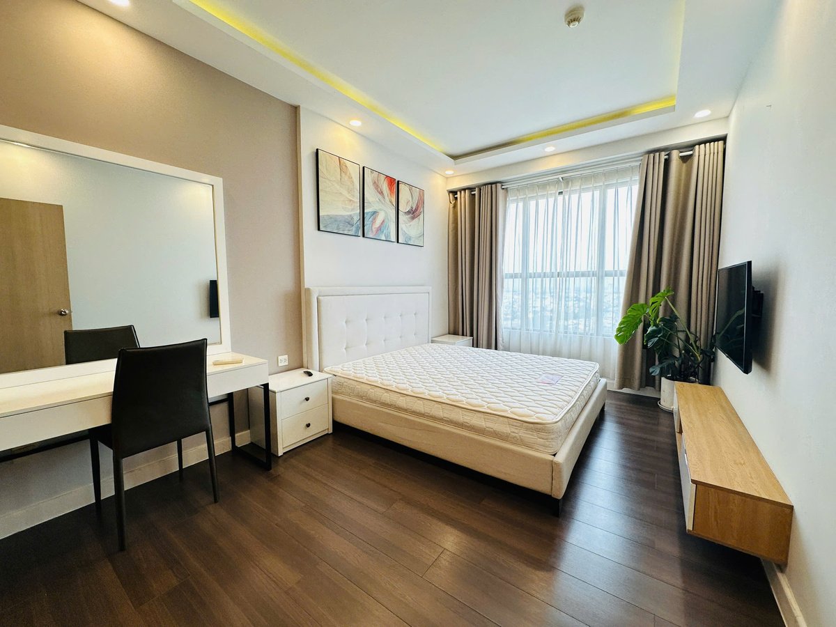 Nhà Đẹp 2 Phòng Ngủ View Sông Cần Cho Thuê The Sun Avenue Giá 17,5 Triệu