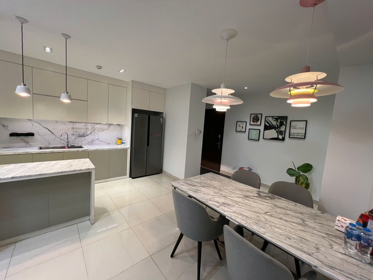 Căn Hộ Nội Thất Đầy Đủ 3 Phòng Ngủ - 109m2 Cho Thuê The Sun Avenue