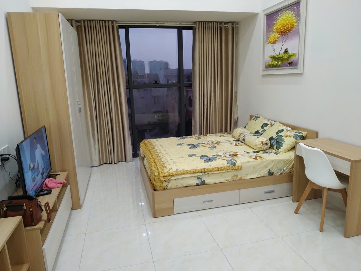 Cho Thuê Căn Studio Đầy Đủ Nội Thất The Sun Avenue Giá 10,5 Triệu