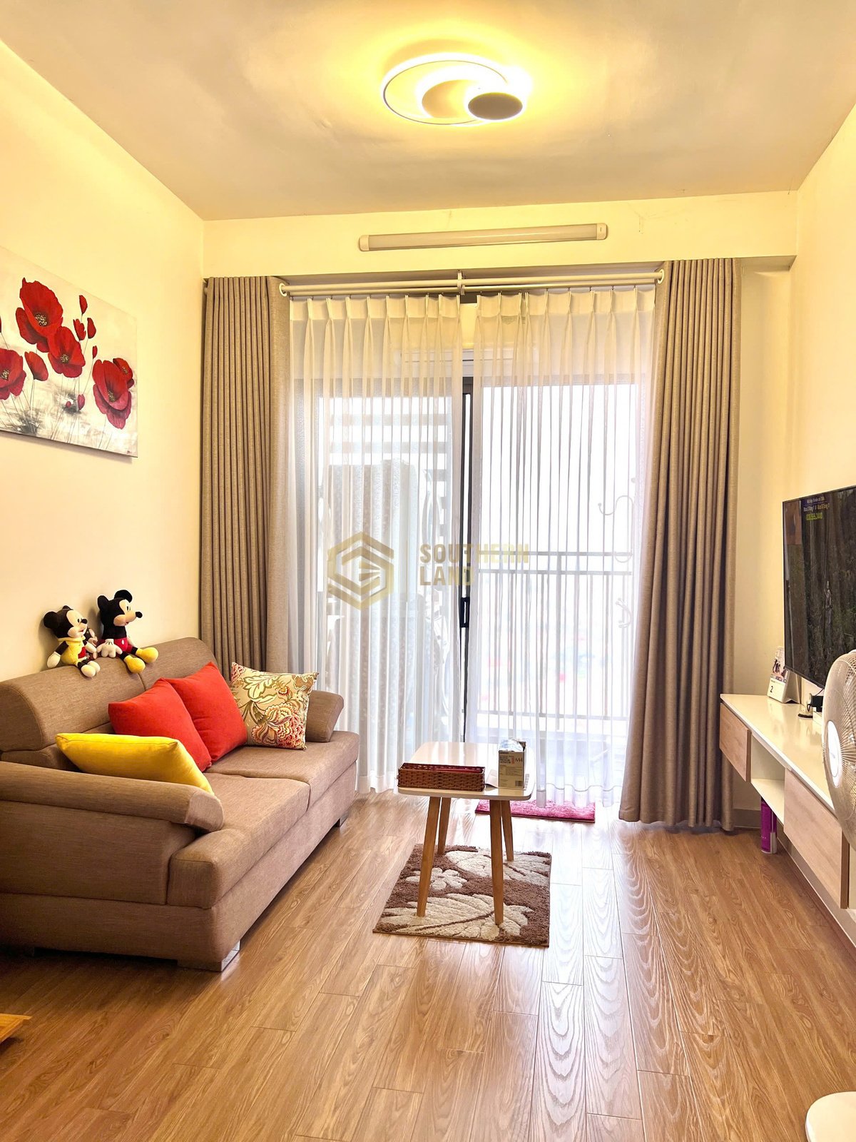 Căn Hộ 2 Phòng Ngủ, 56m2 Cần Cho Thuê The Sun Avenue