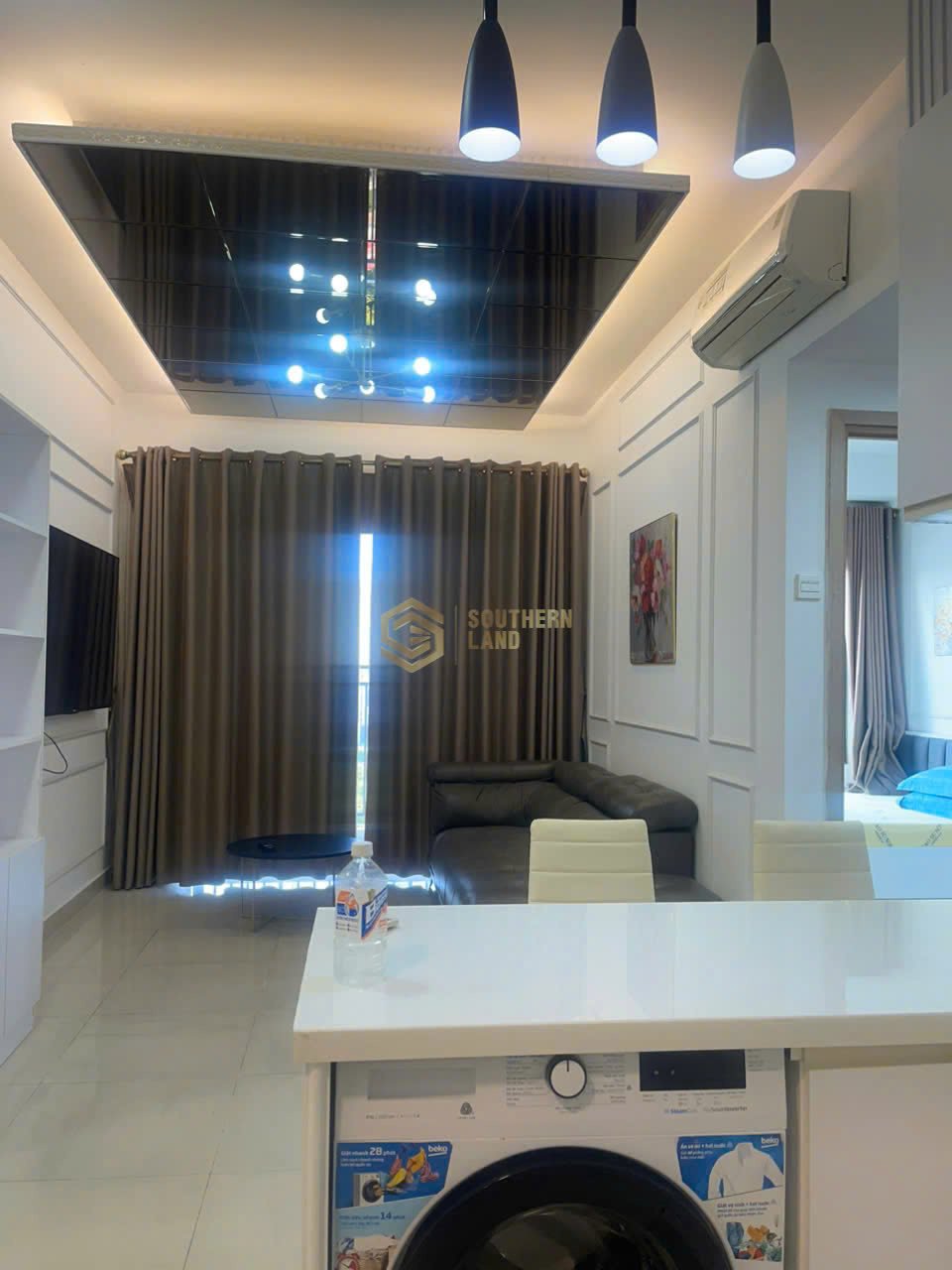 Căn Hộ 1 Phòng Ngủ + 1 Tại The Sun Avenue Cho Thuê 16 Triệu Nội Thất Hiện Đại