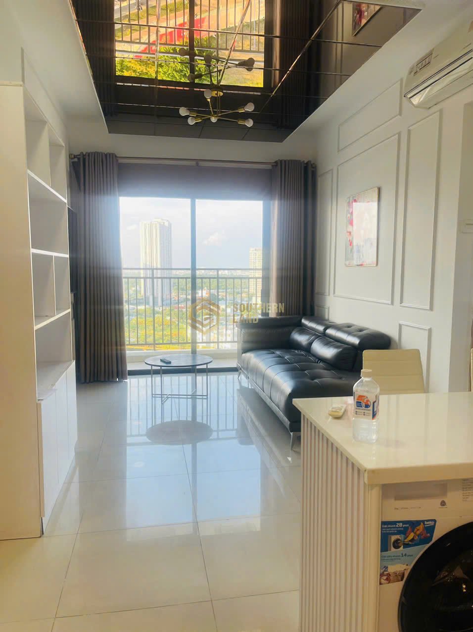 Căn Hộ 1 Phòng Ngủ + 1 Tại The Sun Avenue Cho Thuê 16 Triệu Nội Thất Hiện Đại