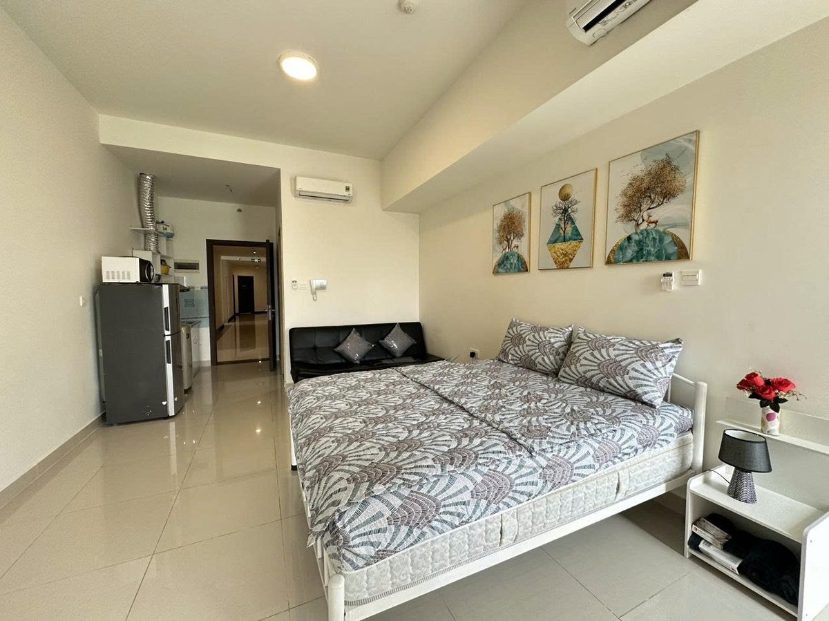 Căn hộ Studio The Sun Avenue Đầy Đủ Nội Thất Cho Thuê Giá 11Tr5
