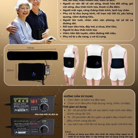 ĐAI LƯNG NHIỆT ÁNH SÁNG SINH HỌC HỒNG NGOẠI XA