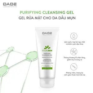 Sửa rửa mặt BABE Stop AKN Purifying Cleansing Gel cho da dầu mụn | BABE Gel | Dermtalk Store