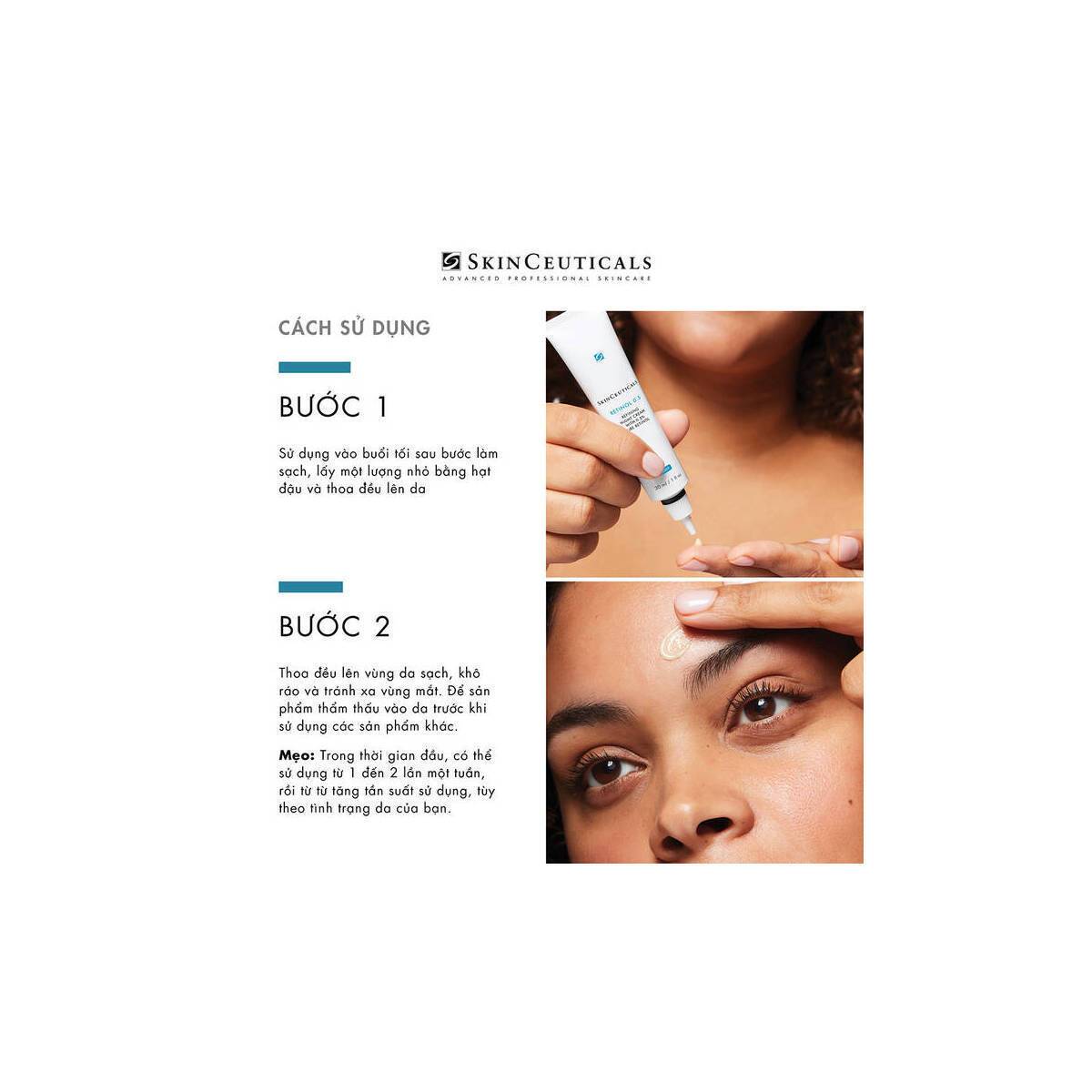 Kem đêm cho da mặt RETINOL 0.5% | SkinCeuticals Cream | Dermtalk Store