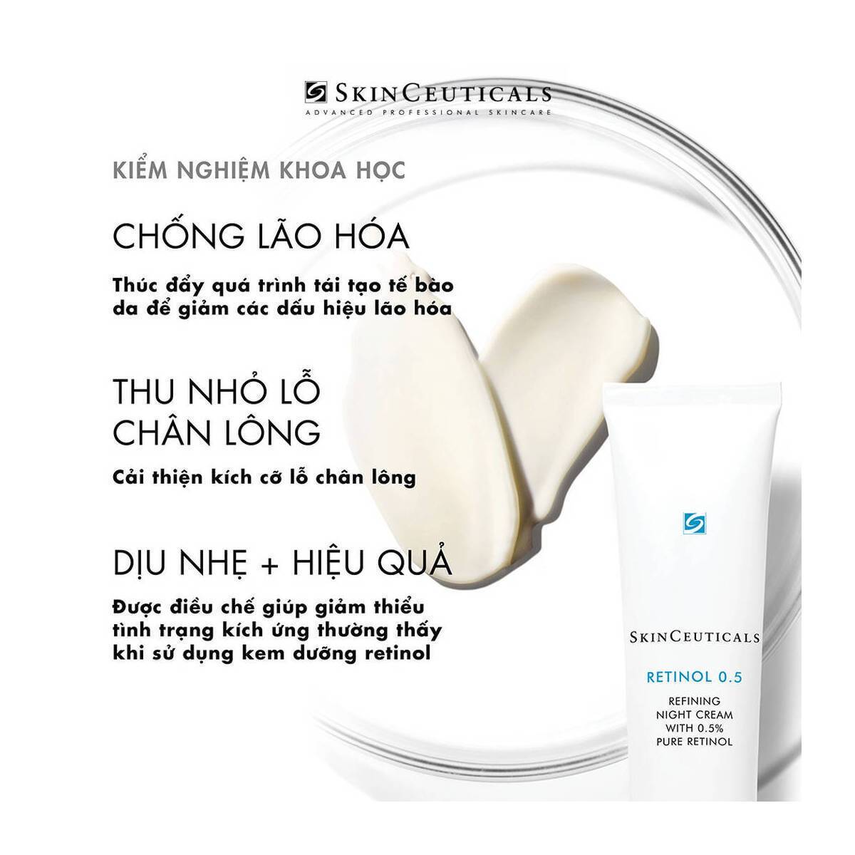 Kem đêm cho da mặt RETINOL 0.5% | SkinCeuticals Cream | Dermtalk Store