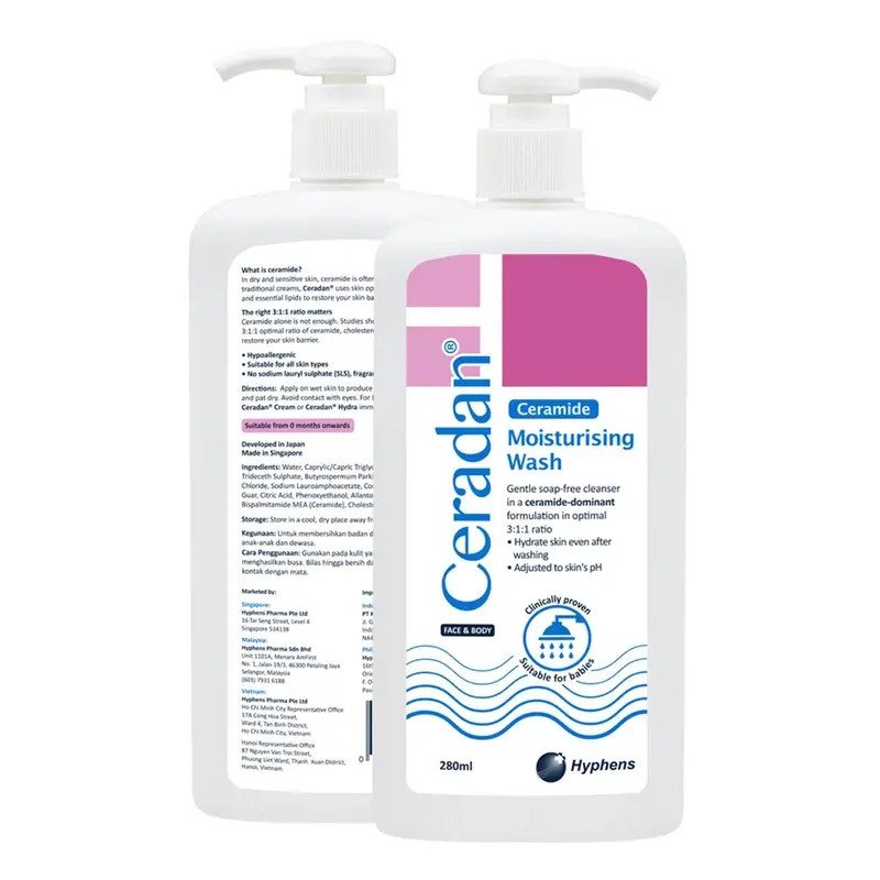 Sữa tắm Ceradan Moisturising Wash dành cho mọi loại da | Ceradan Body Wash | Dermtalk Store