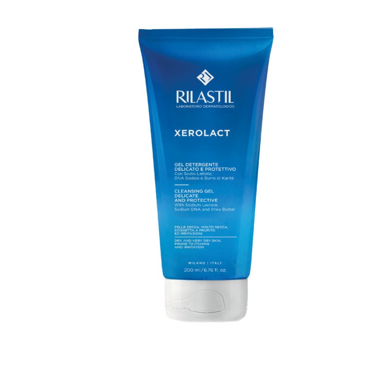 Gel rửa mặt, tắm toàn thân RILASTIL XEROLACT | CLEANSING GEL