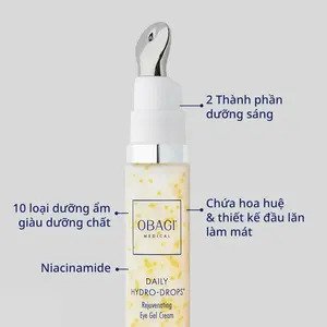 Kem dưỡng mờ nếp nhăn vùng mắt Obagi Daily Hydro-Drops Eye Gel Cream | Obagi Cream | Dermtalk Store