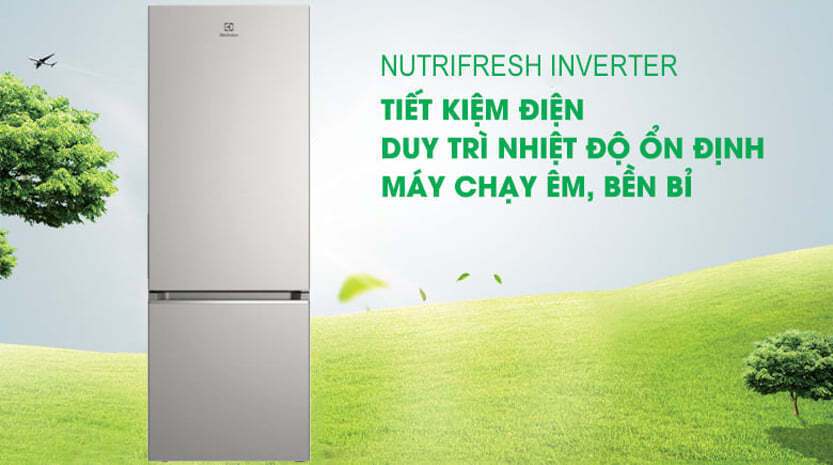 tủ lạnh electrolux inverter 308 lít ebb3402k-a