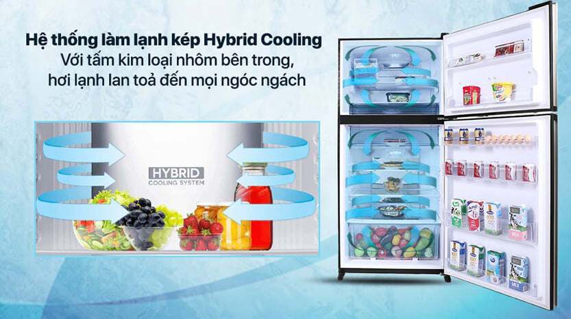 tủ lạnh sharp inverter 560 lít sj-xp620pg-sl