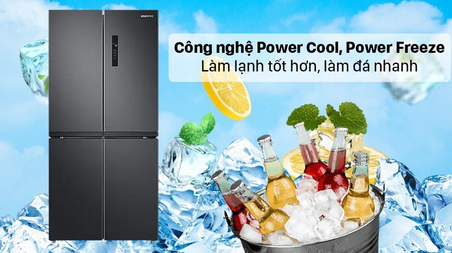 tủ lạnh samsung inverter 488 lít rf48a4000b4/sv