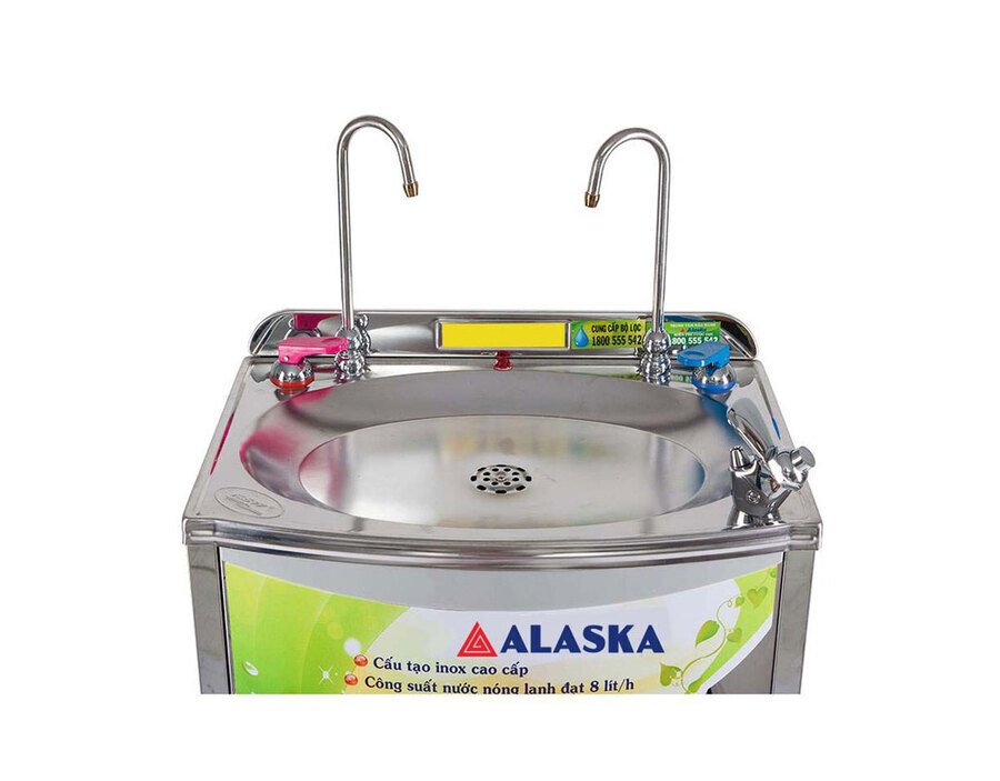 cây nước nóng lạnh kiêm máy lọc nước alaska hc450h