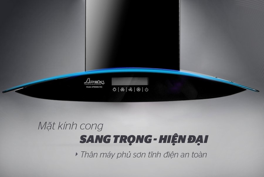 máy hút mùi kính cong apex apb6680-70c