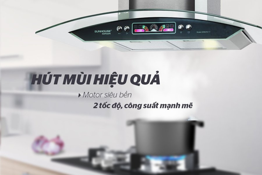 máy hút mùi kính cong sunhouse mama mm6707-70