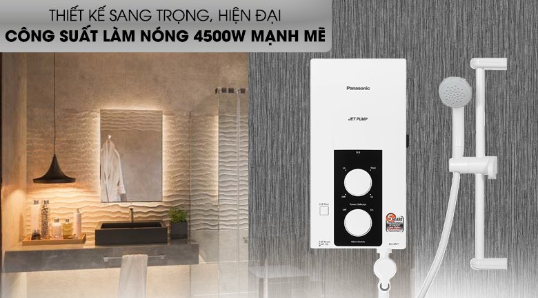 máy nước nóng trực tiếp panasonic 4500w dh-4rp1vw