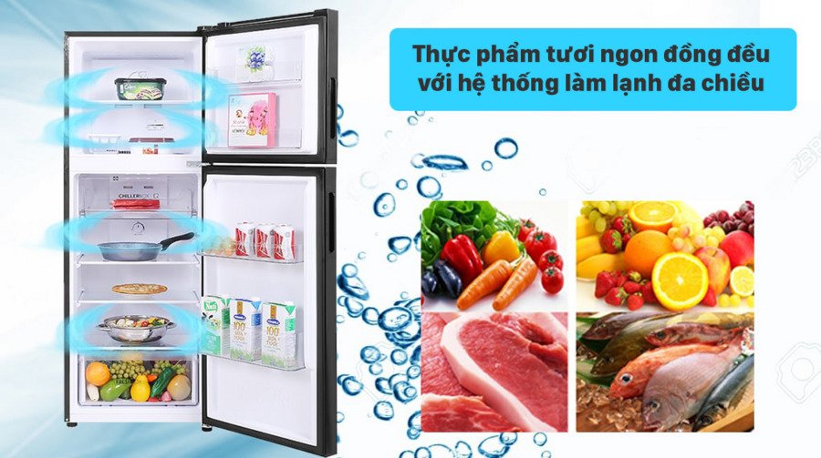 tủ lạnh aqua inverter 211 lít aqr-t238fa(fb)