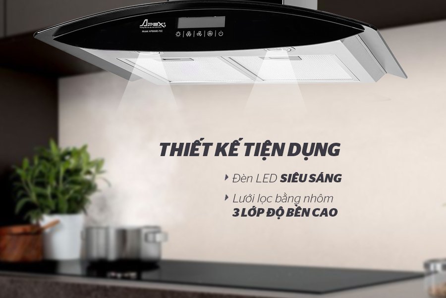 máy hút mùi kính cong apex apb6680-70c