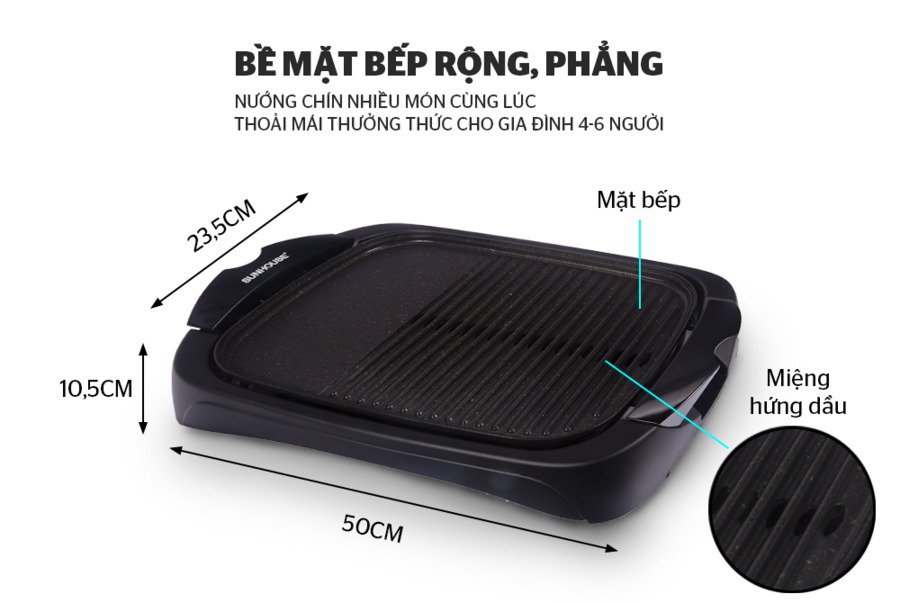 bếp nướng điện sunhouse shd4602