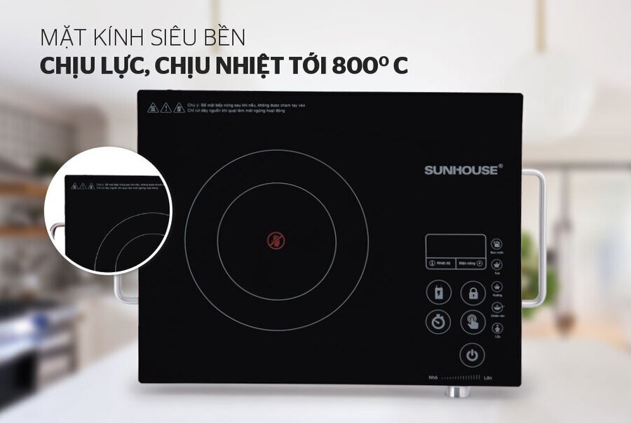 bếp hồng ngoại cảm ứng sunhouse shd6017