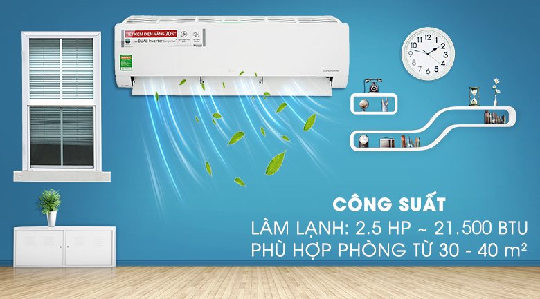 máy lạnh lg inverter 2.5 hp v24enf1 mới 2021