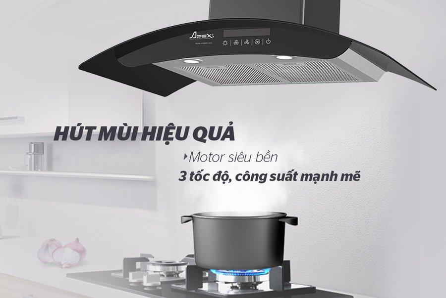 máy hút mùi kính cong apex apb6681-90c
