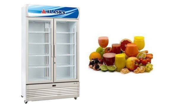 tủ mát alaska sl-8c ( 2 cánh 2 bên 800 lít )