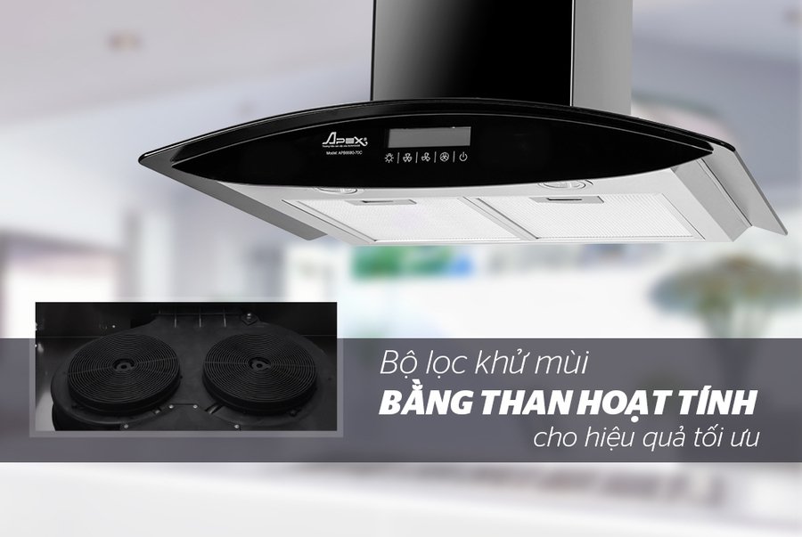 máy hút mùi kính cong apex apb6680-70c