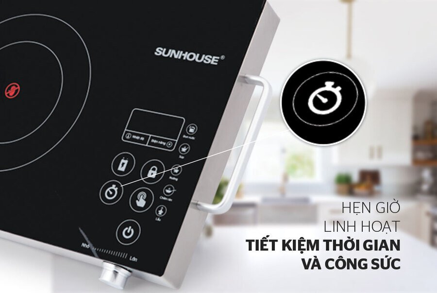 bếp hồng ngoại cảm ứng sunhouse shd6017