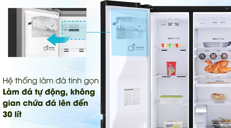tủ lạnh lg inverter 601 lít gr-d247mc