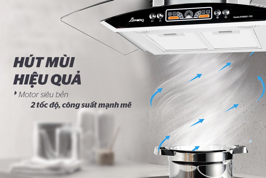 máy hút mùi kính cong apex apb6601-70c