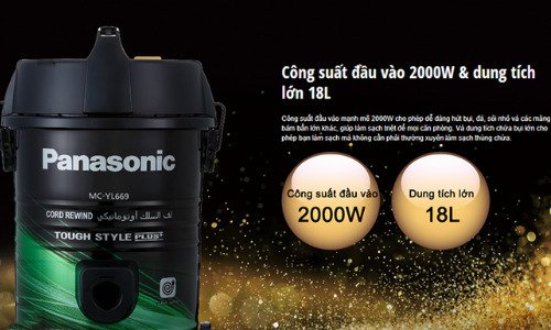 máy hút bụi khô panasonic pahb-mc-yl669gn49