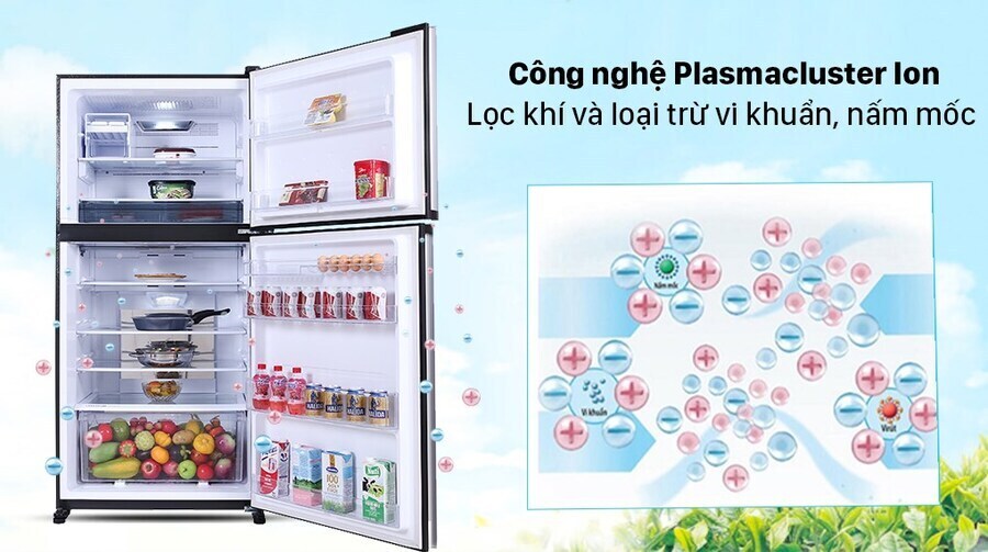 tủ lạnh sharp inverter 520 lít sj-xp570pg-sl