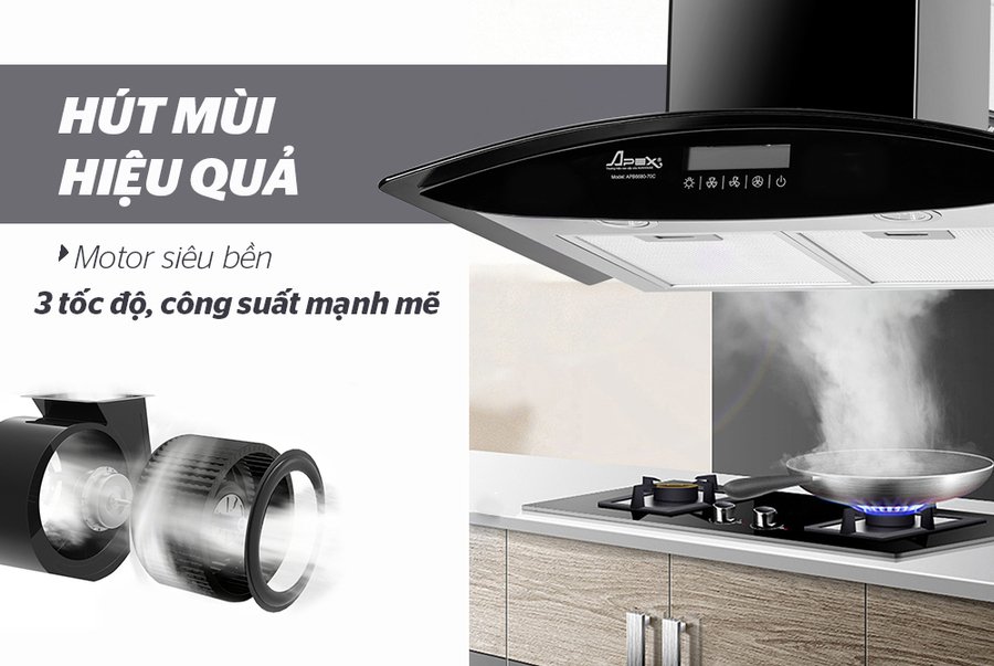 máy hút mùi kính cong apex apb6680-70c