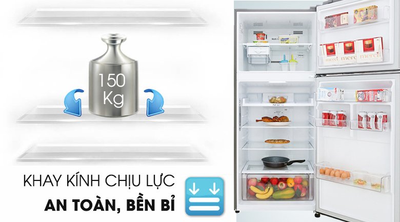 tủ lạnh lg inverter 393 lít gn-m422ps