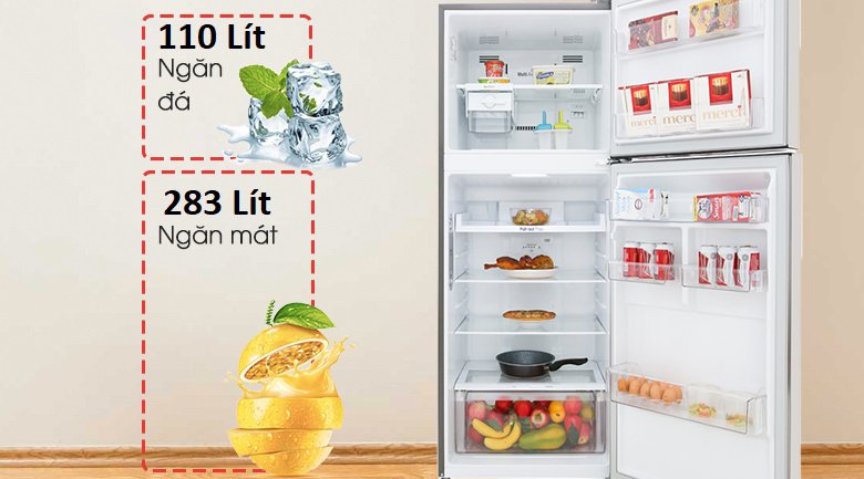 tủ lạnh lg inverter 393 lít gn-m422ps