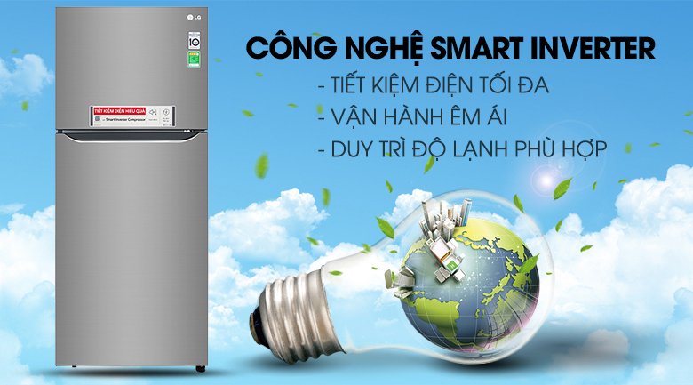 tủ lạnh lg inverter 393 lít gn-m422ps