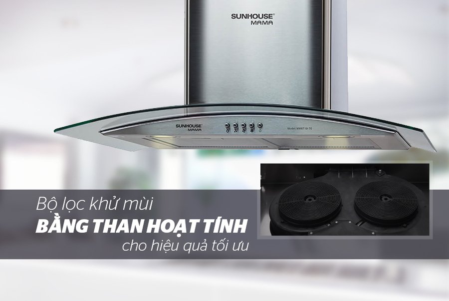 máy hút mùi kính cong sunhouse mama mm6719-70