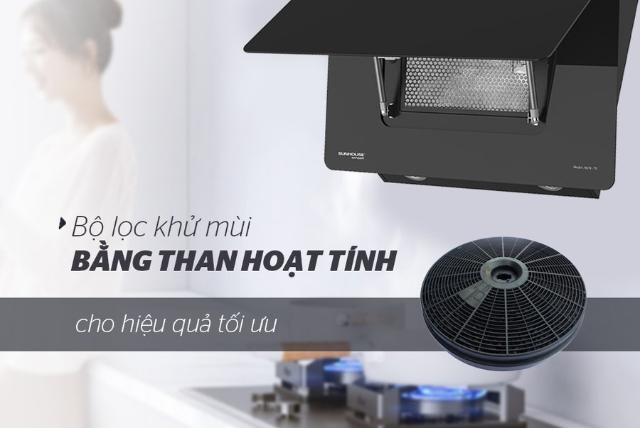máy hút mùi cao cấp kính vát sunhouse mama mmb6818-70