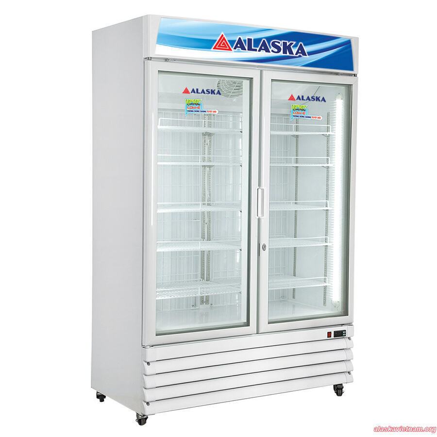 tủ đông đứng mặt kính alaska if-700g2, 700 lít