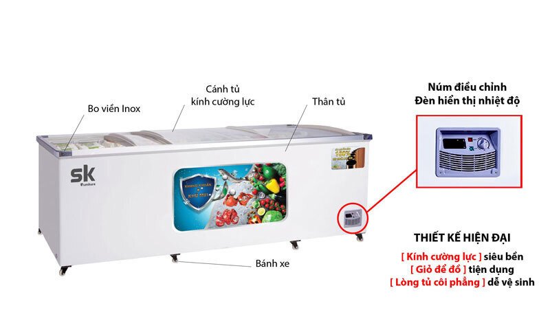 tủ đông sumikura skfs-1500f