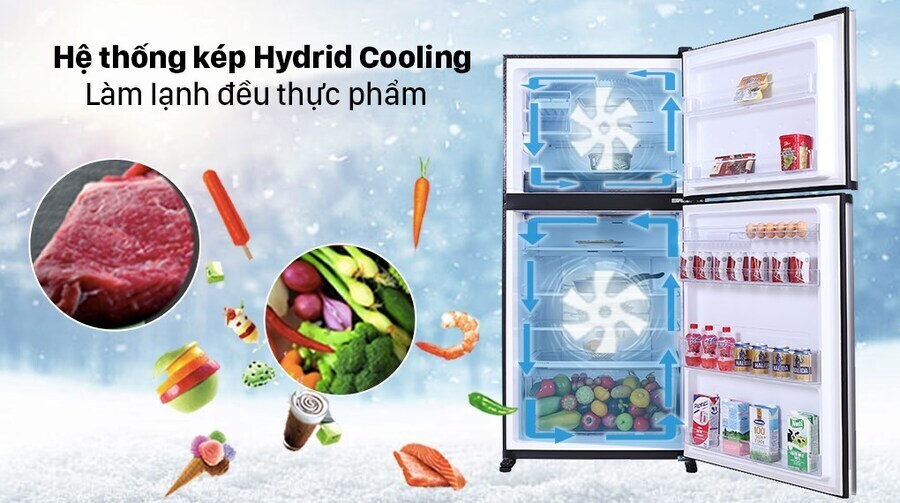 tủ lạnh sharp inverter 520 lít sj-xp570pg-sl