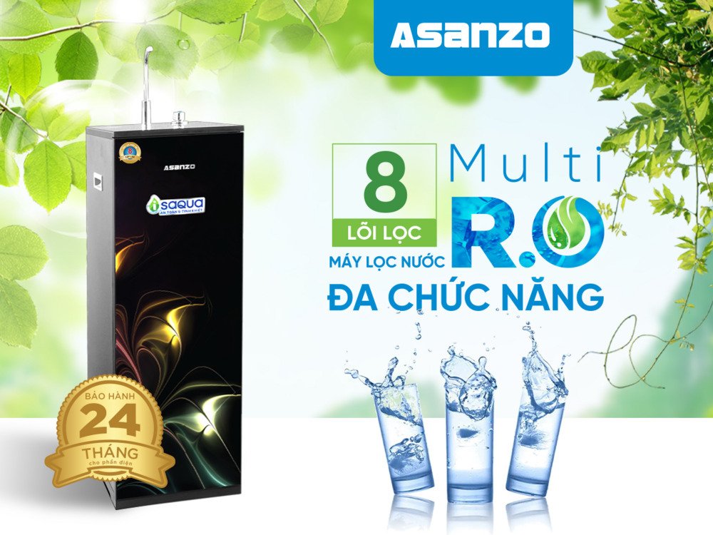 máy lọc nước r.o isaqua 08 cấp asz-802ts