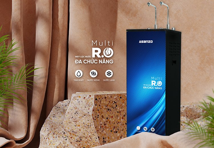 máy lọc nước asanzo r.o isaqua nóng lạnh 09 cấp asz-902nl