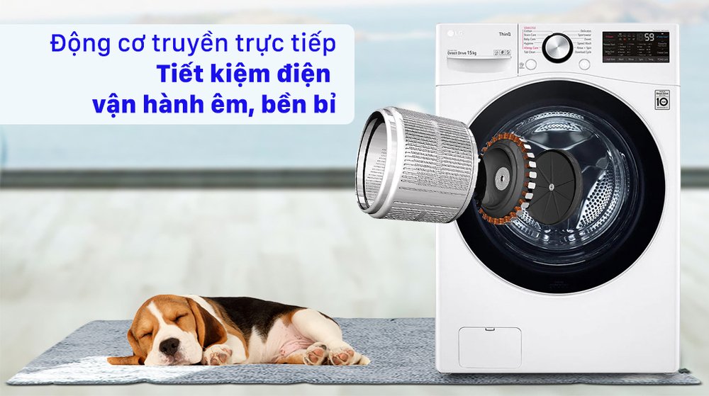máy giặt lg inverter 15 kg f2515stgw